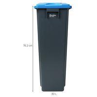 Poubelle et couvercle tri sélectif - 60 ou 80 L - Manutan Expert - Image 4