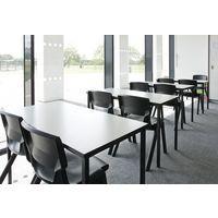 Chaise 4 pieds Postura 100% recyclée noire - Postura+ - Image 2