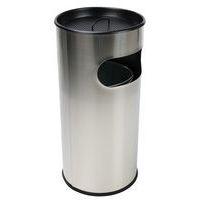 Poubelle-cendrier en Inox avec ouverture - 30 L ou 50 L - Manutan Expert - Image principale