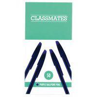 Stylo à bille - Design élégant - Classmates - Violet - Lot de 50 - Image 5