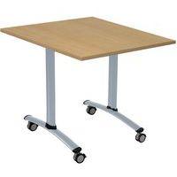 Table carrée plateau mélaminé pivotant Axe - Manutan Expert - Image 3