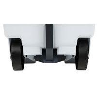 Poubelle mobile à pédale 80 L Blanc / Rouge -  Manutan - Image 5