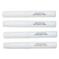 Sachet 4 marqueurs effaçables à sec PICHON, pointe ogive 4 mm  bleu, noir, rouge, vert - Image 3