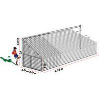 Lot de 2 filets spécifiques pour buts foot rabat. déport 2,50 m - noir - Image 2