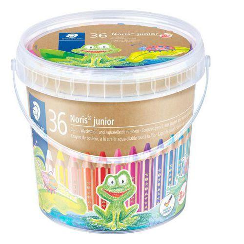 Illustration de : Classpack 36 crayons de couleur Noris Junior 140 3 en 1 - Staedtler
