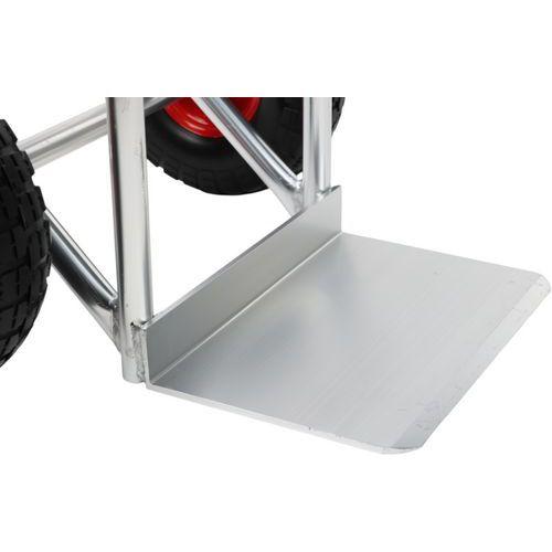 Illustration de : Diable aluminium 200kg - Roues increvables - Manutan Expert