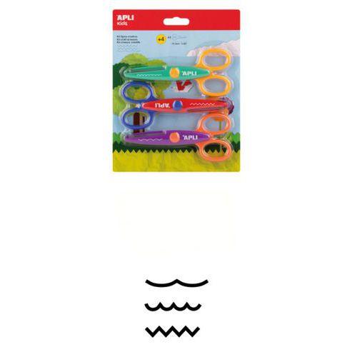 Illustration de : Lot de 3 ciseaux crantés créatifs - Apli