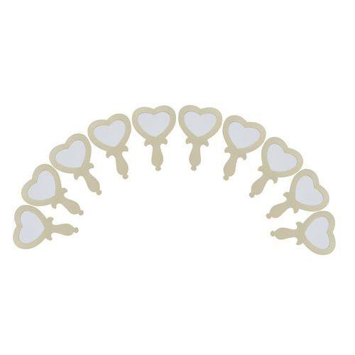 Illustration de : Miroir à main cœur 11 x 16 cm - O'color