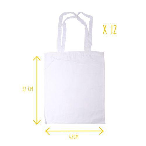 Illustration de : Sac shopping enfant en coton naturel 37 x 42 cm