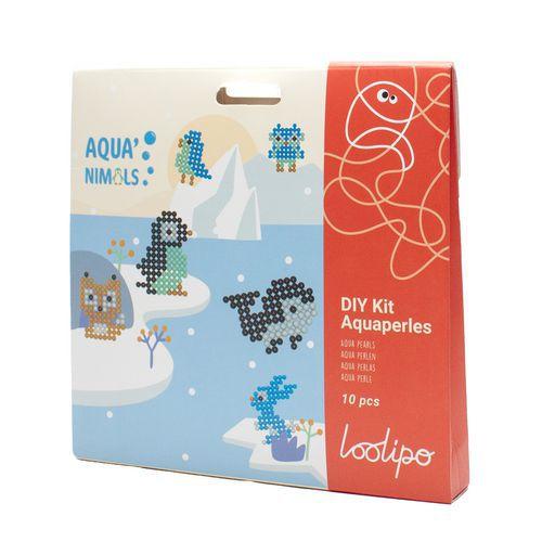 Illustration de : Pack aquaperles Aqua'nimals 1500 pcs 5 x 5 mm + 10 modèles