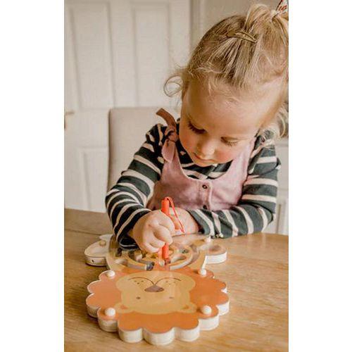 Illustration de : Labyrinthe magnétique lion - Orange tree