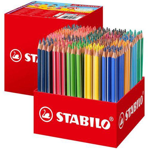 Illustration de : Maxi schoolpack 300 crayons de couleur Trio
