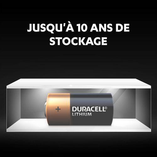 Illustration de : Pile Lithium CR123 - Pack de 2 - Duracell