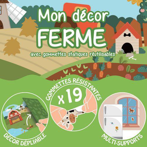 Illustration de : Atelier Mon décor ferme et mes 19 gommettes statiques - Cléopâtre
