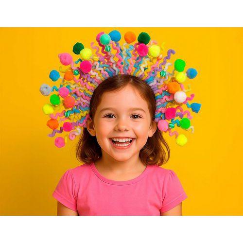 Illustration de : Sachet de 600 perles pompon diamètre 25 mm - Innspiro