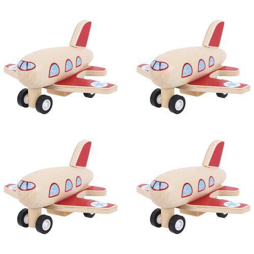 Illustration de : Avion à tirer en bois - BIGJIGS Toys