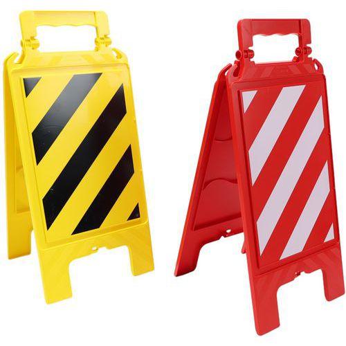 Illustration de : Chevalet de signalisation hachuré