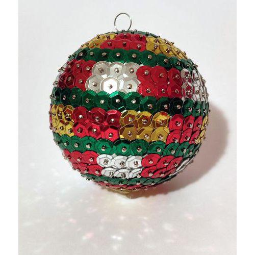Illustration de : Atelier 25 boules 8 cm de noël à décorer en sequins - Pichon
