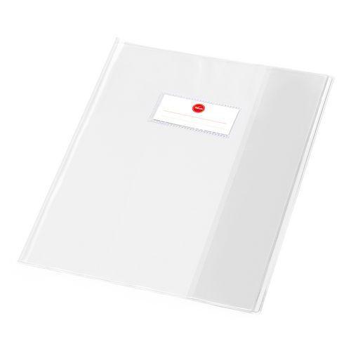 Illustration de : Protège-cahier plastique 24x32 cristal transparent 20/100e