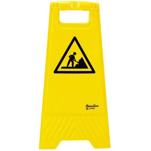 Illustration de : Chevalet de signalisation Travaux - Manutan Expert