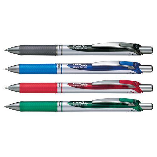 Illustration de : Stylo roller energel pentel rétractable - Pentel