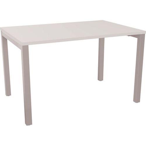 Illustration de : Table de bureau en pied carré de 25mm d'épaisseur Arial - Eol