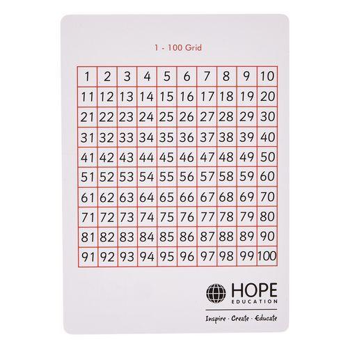 Illustration de : Carte recto/verso 1-100 - Hope Education