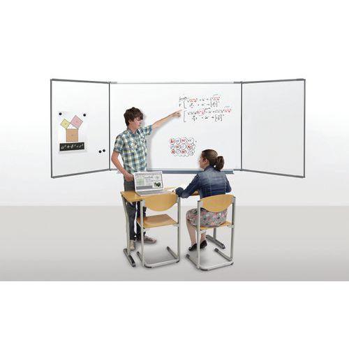 Illustration de : Tableau blanc triptyque Solution 120x200 spécial Vpi -e3 Vanerum
