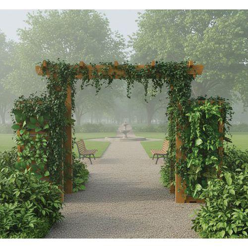 Illustration de : Pergola 2 tours 1,60 mètre - 640 L Carre Serre