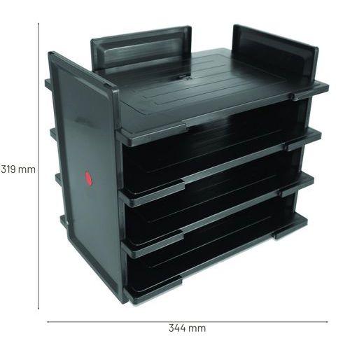 Illustration de : Corbeille à courrier TWIN FLEX