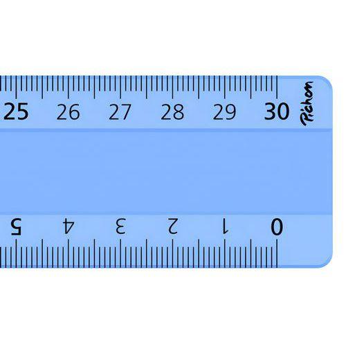 Illustration de : Triple décimètre incassable - Pichon