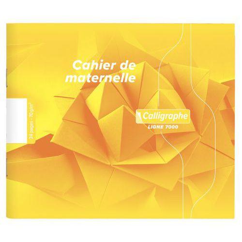 Illustration de : Cahier Maternelles piqué à l'italienne 17x14,7 cm (uni) - Calligraphe