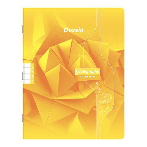 Illustration de : Cahier Dessin scolaire piqué 7000 17x22 cm 10/10 - Calligraphe