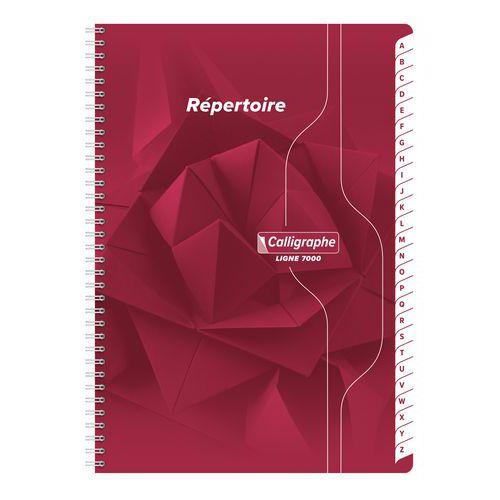 Illustration de : Répertoire reliure intégrale 7000 21x29,7cm 5/5 180p - Calligraphe