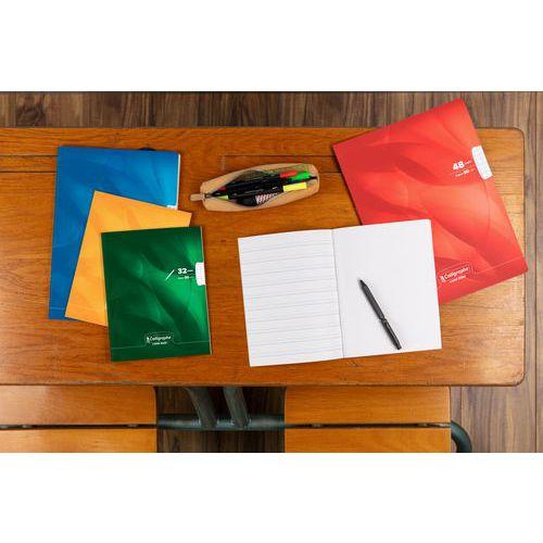 Illustration de : Cahier maternelle 32 pages 17x22 90g double ligne 5mm - Calligraphe