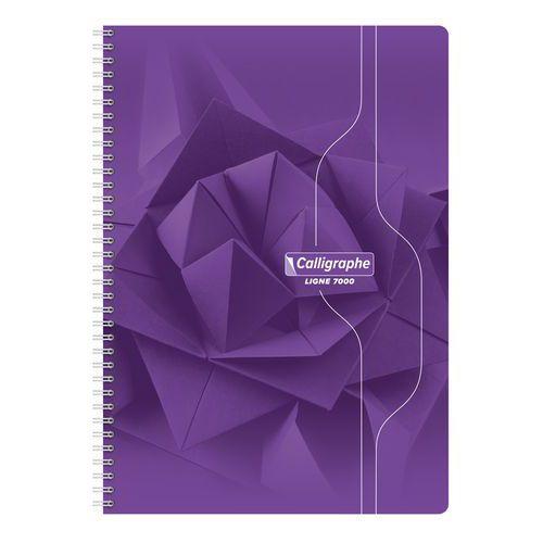 Illustration de : Cahier reliure hélicoïdale A4 100 pages seyes 70g