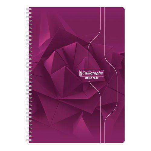 Illustration de : Cahier reliure hélicoïdale A4 100 pages 5x5 70g