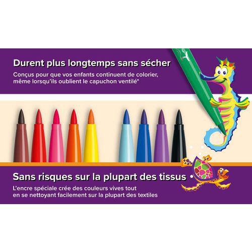 Illustration de : Etui 10 feutres visaquarelle - Bic