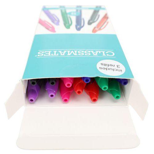 Illustration de : Stylo roller effaçable - Assortiment de 6 couleurs - Classmates