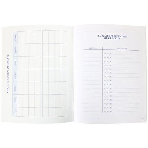 Illustration de : Agenda scolaire 80g 17x22 cm 80 pages - Pichon