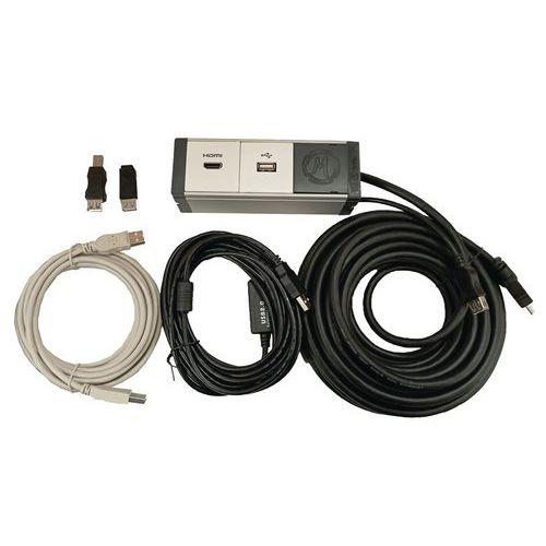 Illustration de : Kit déport spé VPI : USB 20 cm + HDMI 10 m + USB 5m amplifié