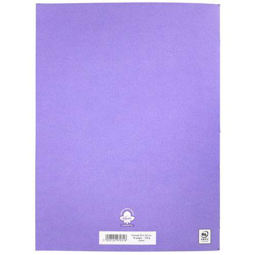 Illustration de : Cahier dessin albums maternelle 24x32 cm uni 120g NF 44 - Pichon