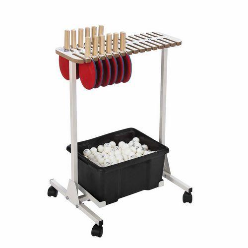 Illustration de : Chariot rangement tennis de table - Casal Sport