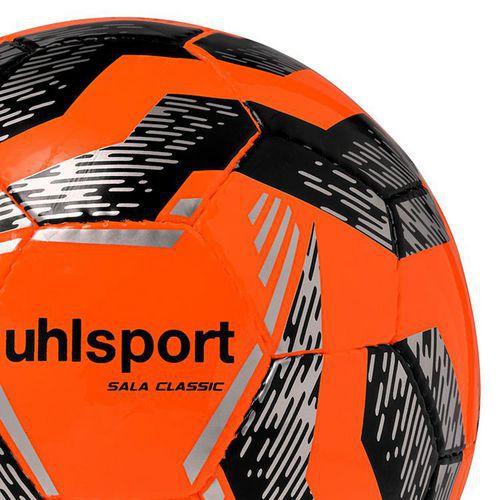 Illustration de : Ballon futsal Classic Uhlsport Orange Fluo T4