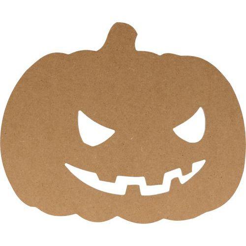 Illustration de : Silhouette MDF Halloween Citrouille 15cm - Artemio