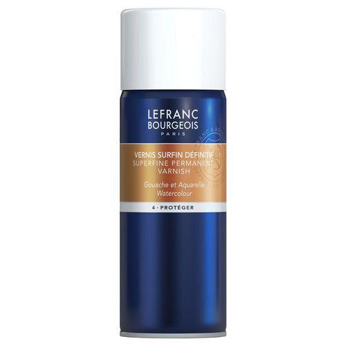Illustration de : Aérosol vernis superfine pour gouache 400 ml - Lefranc Bourgeois