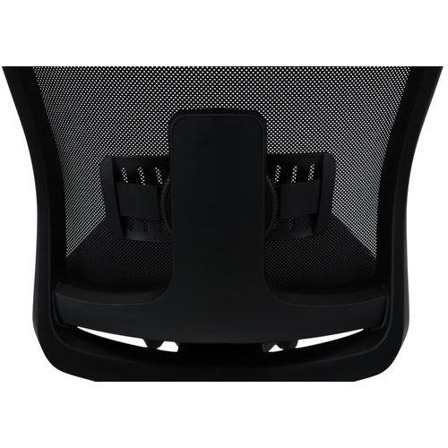 Illustration de : Fauteuil de bureau OREGON tissu uni accoudoirs 3D - Quadrifoglio