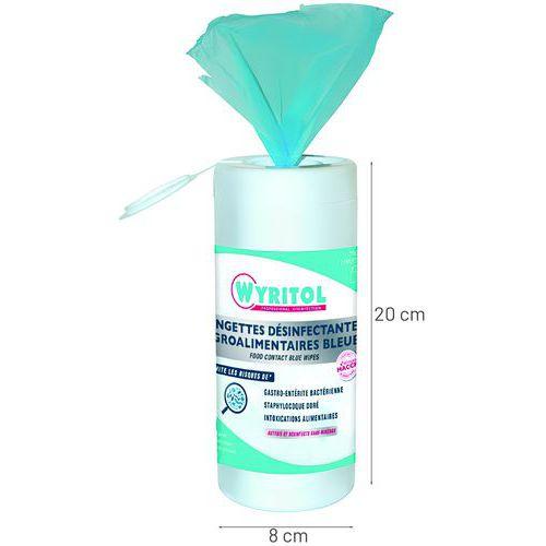 Illustration de : Wyritol lingettes bleues agro alimentaires