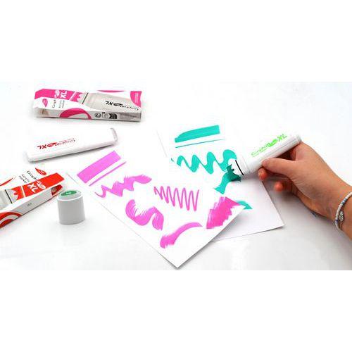 Illustration de : Lot 6 marqueurs acrylique extra-large 19 mm coul ass complémentaires