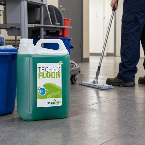 Illustration de : Nettoyant sol  neutre Techno Floor - Bidon 5 L